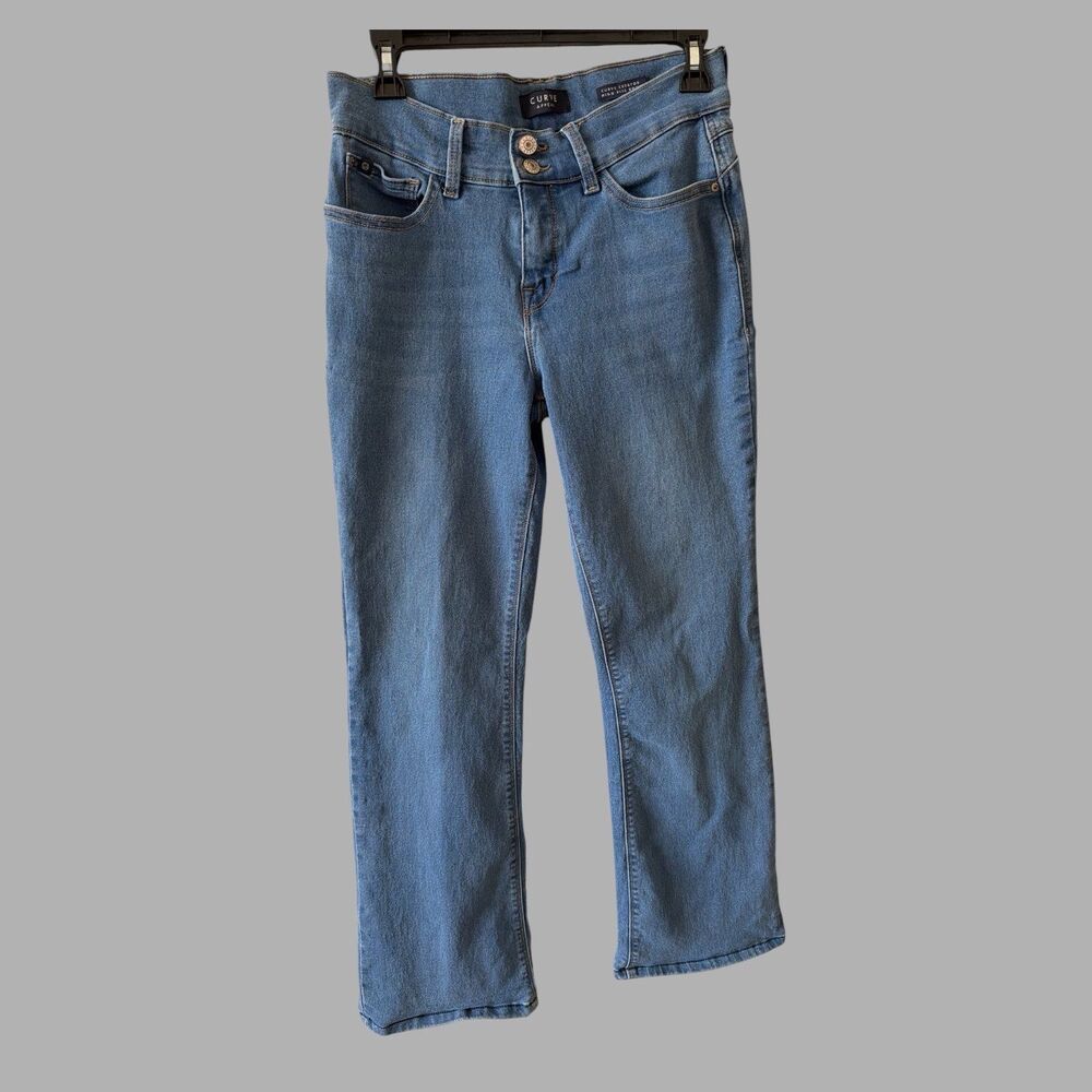 Curve Appeal Curve Creator Women High Rise Bootcut Jeans 8/29 Blue Medium Wash
